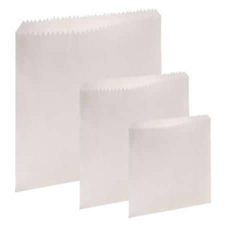 White Grease Proof Flat Paper Bags