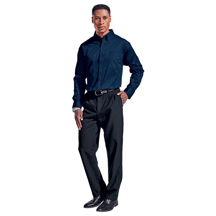 Brushed Cotton Twill Lounge Long Sleeve Mens - Image 3