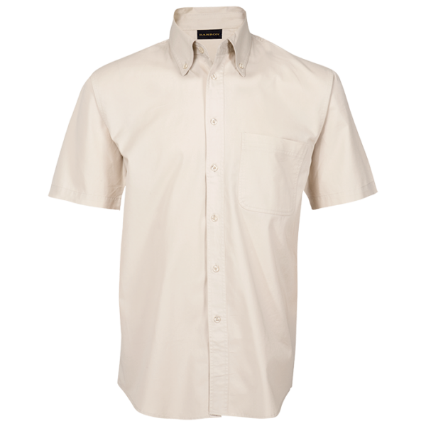 Brushed Cotton Twill Lounge Short Sleeve Mens