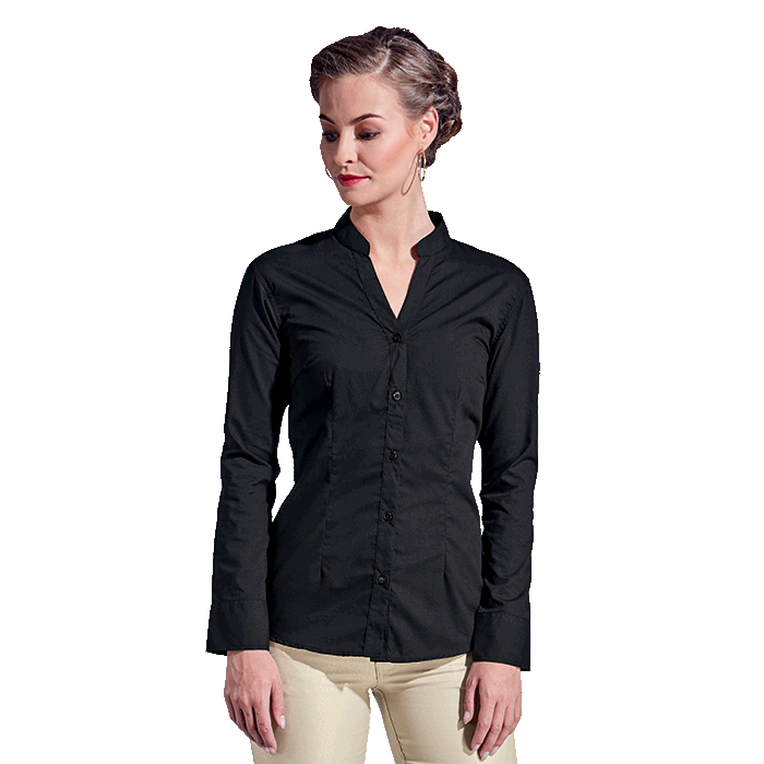 Barista Blouse Long Sleeve Ladies - Image 2