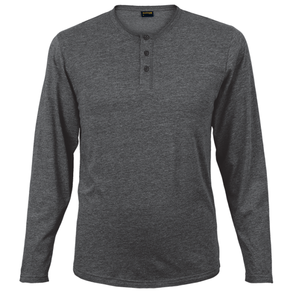 145g Henley Long Sleeve T-Shirt Mens