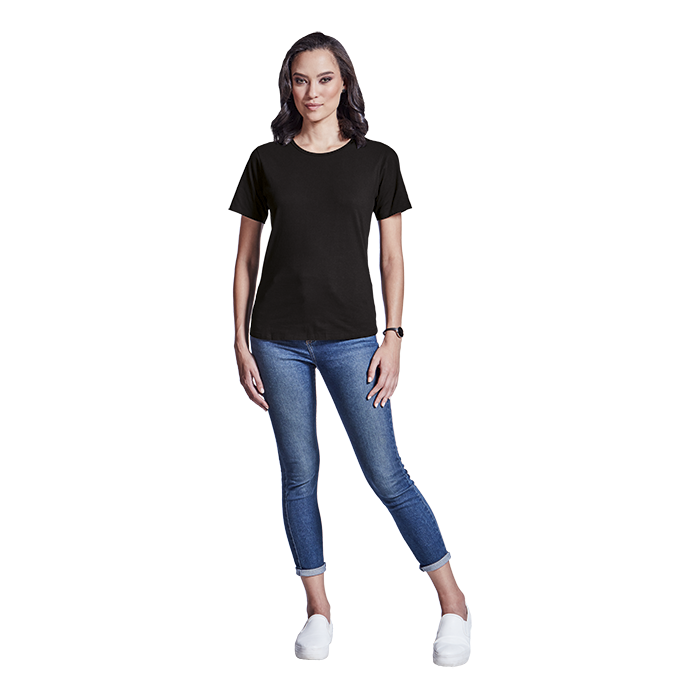 Organic Cotton Crew Neck T-Shirt Ladies - Image 3