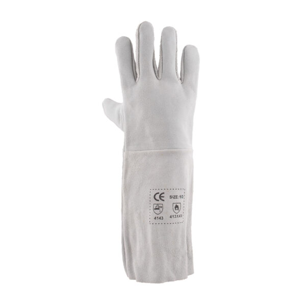 Chrome Leather Gloves Elbow Length