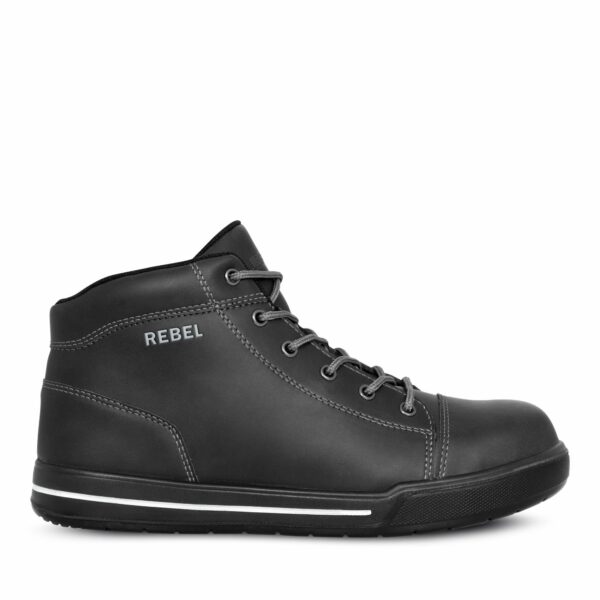 Rebel Hi Top Safety Boot Black