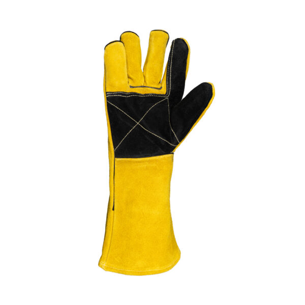 Yellow Lined Welders Superior Elbow Length Gloves - Image 2
