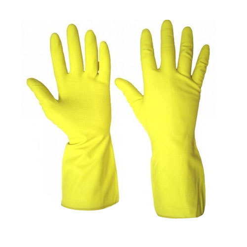 Yellow Household Gloves